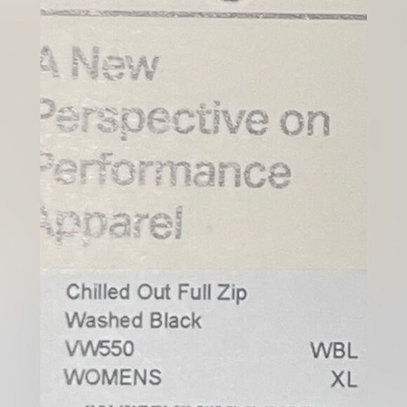 NWT Vuori Chilled Out Full zip Washed black jacket size XL - Picture 10 of 11